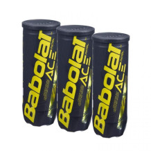 Pack de 3 boîtes de balles de padel Babolat Ace